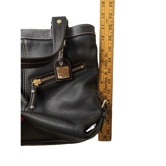 Dooney & Bourke Pebble Leather Sara Bag Deep Brown All Weather Leather EUC - Picture 14 of 16